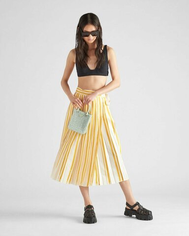 Мини-сумка Prada Duchess с кристаллами светло-зеленый