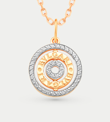 Подвеска золотая с фианитами