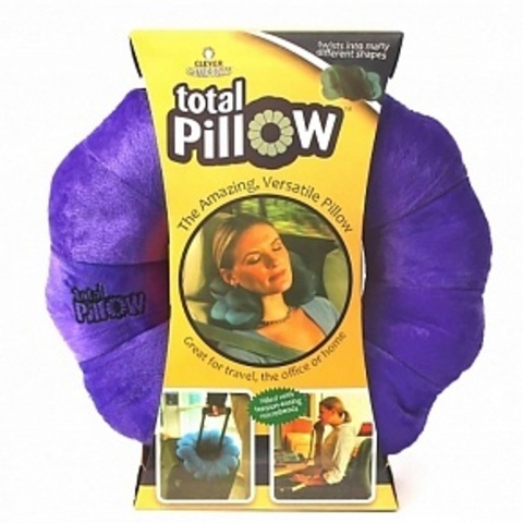 Подушка трансформер для путешествий Total Pillow Тотал-пиллоу фиолетовая
