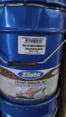 Грунт-Эмаль по ржавчине. Зеленая. 18кг.