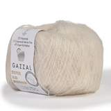 Пряжа Gazzal Super Kid Mohair 64436 мел