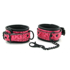 Наручники на цепочке Luxury fetish красные