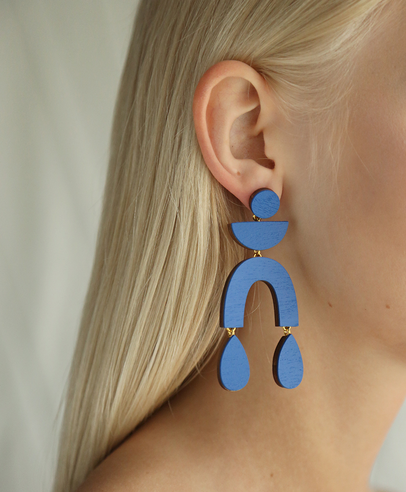 Серьги Corbero Earrings Cobalt Blue