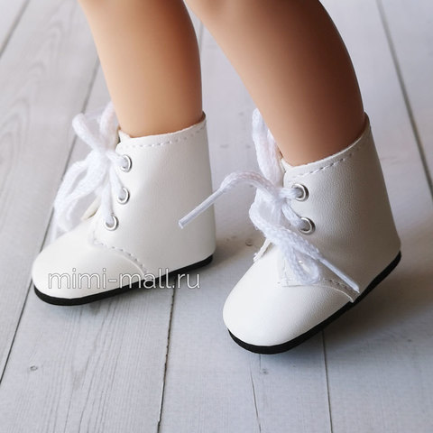 Ботинки для куклы Paola Reina 32 см белые 62324