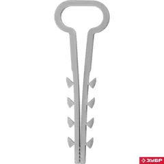 ЗУБР ДХ-П, 12 мм, нейлон, 100 шт, дюбель-хомут для плоского кабеля (30912-12)