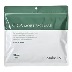 Make.iN. Увлажняющая маска CICA (на основе центеллы азиатской) -CICA MOIST FACE MASK,30 шт.