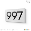 Номер на дверь 997, табличка на дверь для офиса, квартиры, кабинета, аудитории, склада, белая 120х70 мм, Айдентика Технолоджи