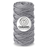 Шнур для вязания Caramel серый сатин 6926