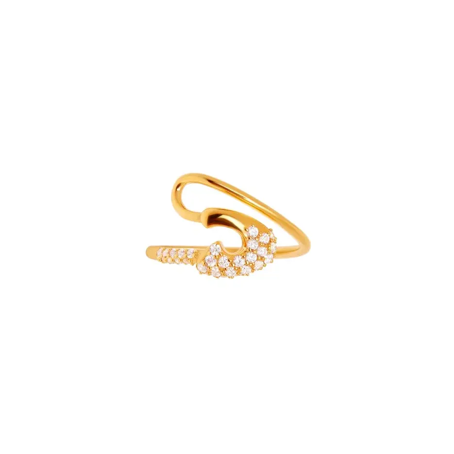 

Кольцо Curved Pin Ring - Gold