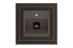 Розетка компьютерная коричневая омбре LIREGUS RETRO