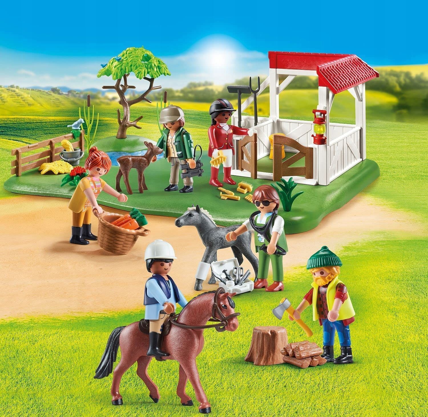 Конструктор Playmobil My Figures - Ранчо, конная ферма - Плеймобиль Мои  фигурки 70978 купить в Москве | Доставка по России.