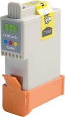 Картридж струйный Cactus CS-BCI24CL многоцветный (12.6мл) для Canon S200, S200x, S300, S330, S330, Photo i250, i320, i350, i450, i455, i470D, i475D, SmartBase MPC190, 200 Photo, MP360, 370, 390, Pixma MP110, 130, iP1000, iP1500, iP2000