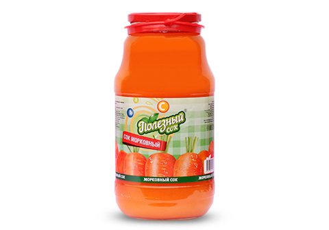 Сок Морковный "Полезный Сок", 1.8л