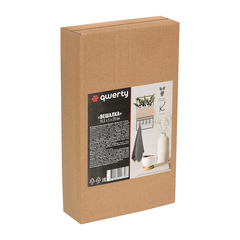 Подвесная вешалка, 16,5*5*29 см, черная. QWERTY