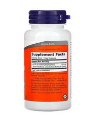 NOW Foods 5-гидрокситриптофан, 100 мг, 60 вегетарианских капсул