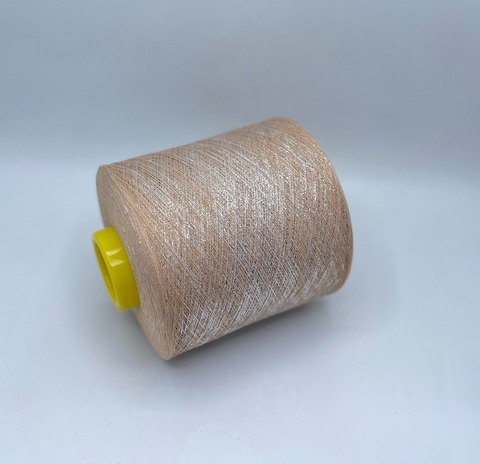 Filmar (пр.Италия),art-Bollymood 2/70 3500м/100гр, 72%Хлопок 28%металлизированное волокно, цвет-Бежевый+серебро(75/691) арт-36531