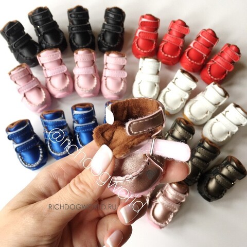 302 W Ботинки "Эко кожа" на меху/Анатомическая обувь для собак. ЗИМА.