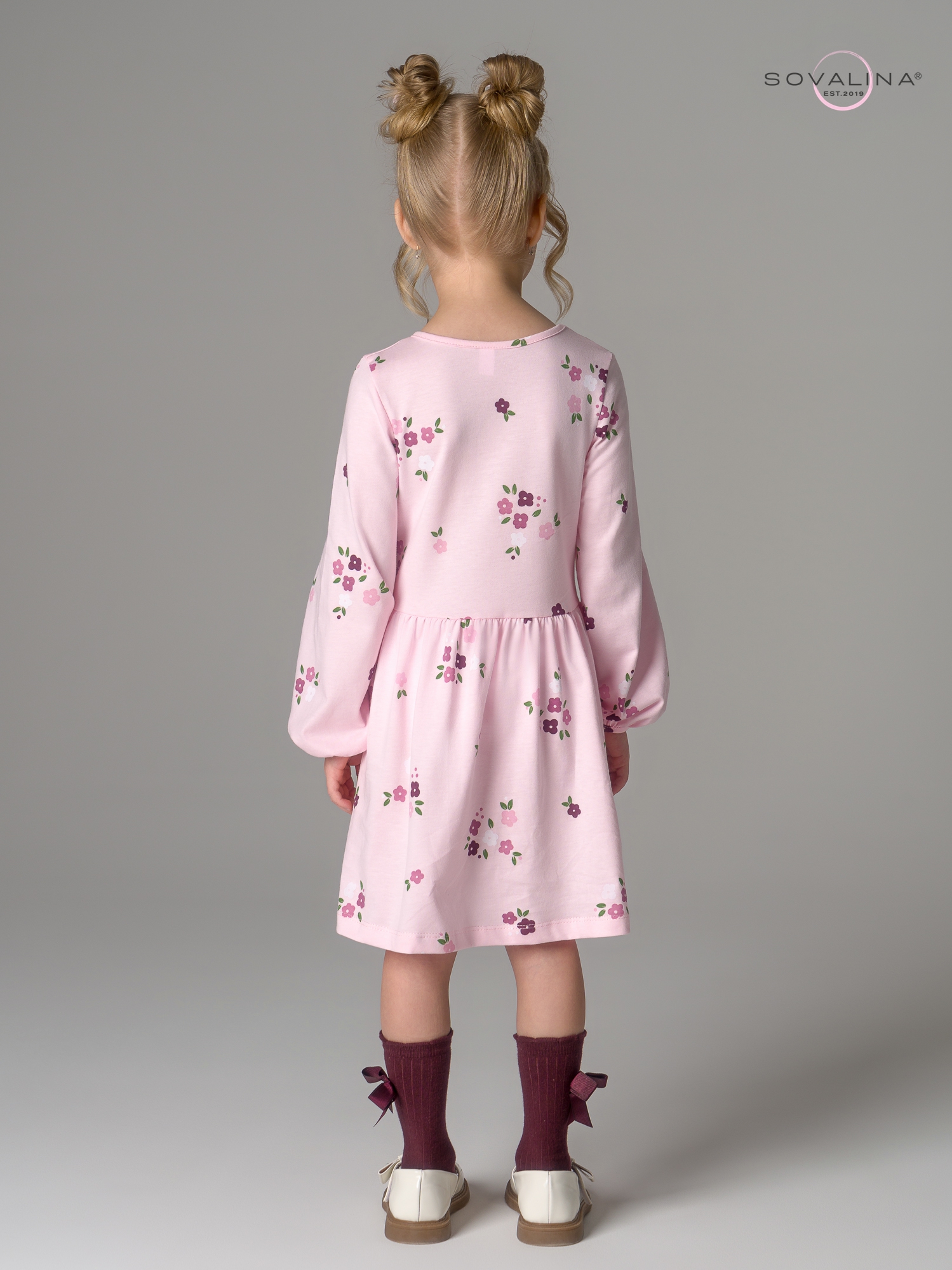 Платье Моана букетик принцессы роза