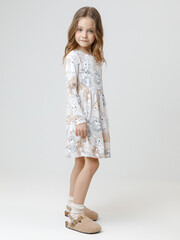 платье  для девочки  КР 5786/бежевый 0403 Н086 к659