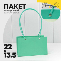 
          Пакет подарочный 22х13.5х11см Ваза для цветов (Тиффани)