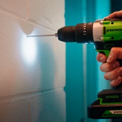 GREENWORKS Набор сверл, бит и коронок в кейсе 60 предметов (2944507)