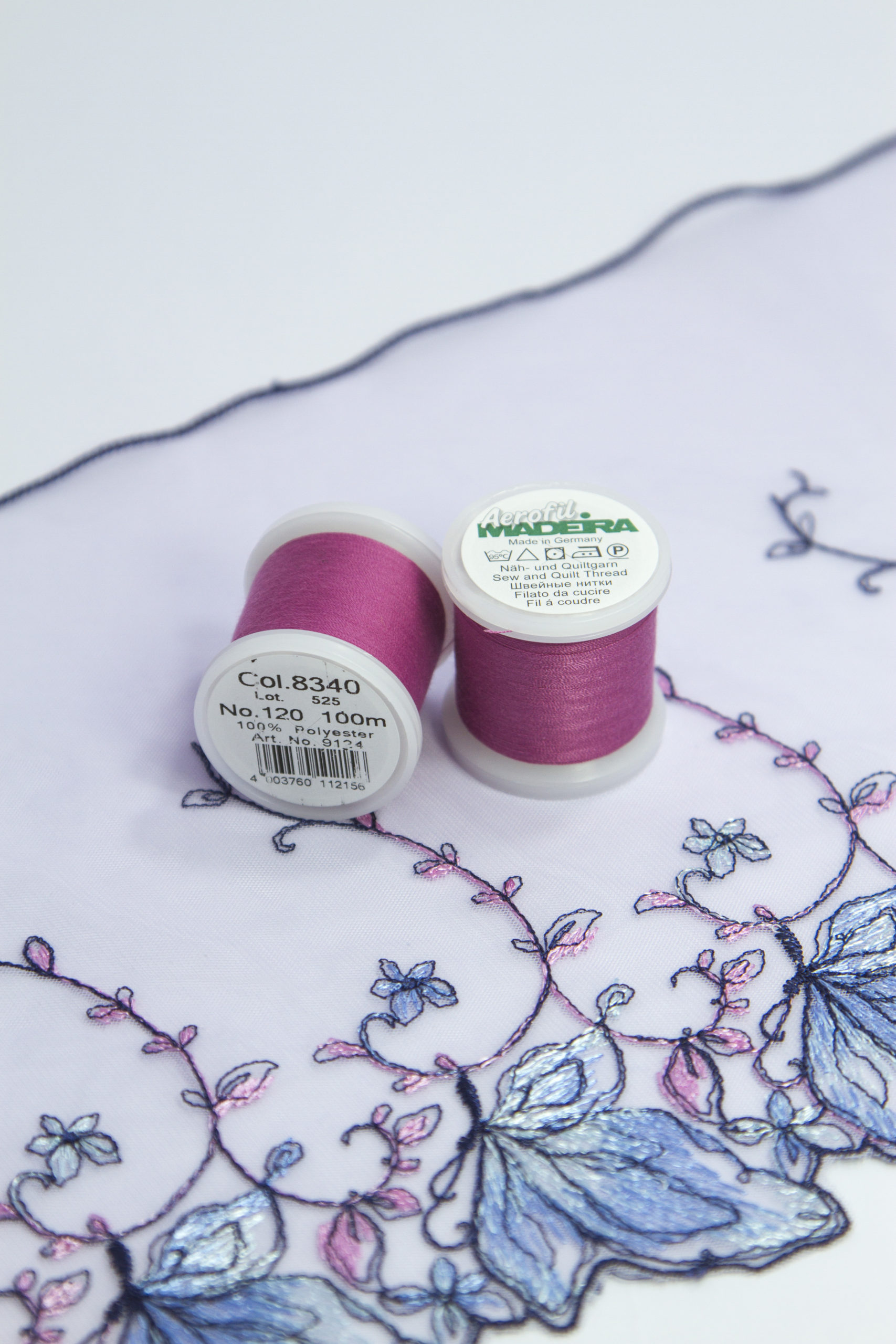 Нитки швейные Madeira aerofil №120 Col. 8340 розово-сиреневый (100 м)