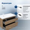 Aquanet 365908 Тумба с раковиной Nova Lite 2.0 100 L 2 ящ. цв. дуб рустикальный (365908)