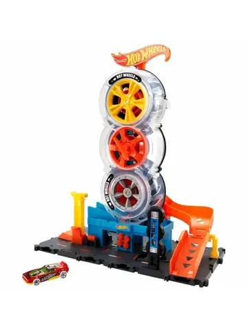 Игровой набор трек Сити Шиномонтажная мастерская HDP02