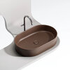Ceramica Nova Element CN6048MDB Умывальник чаша накладная овальная, 60.8x38.5, цвет: темно-коричневый матовый