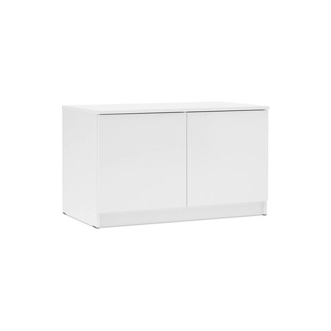 Челси Антресоль-тумба универсальная (Белый глянец, белый)