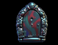 Силиконовый молд № 420 Дверь ( серия домики для гномов и фей)