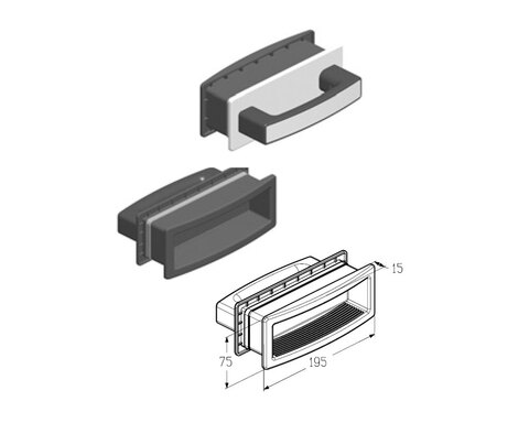 ALUTECH Ручка, HGI-40.007