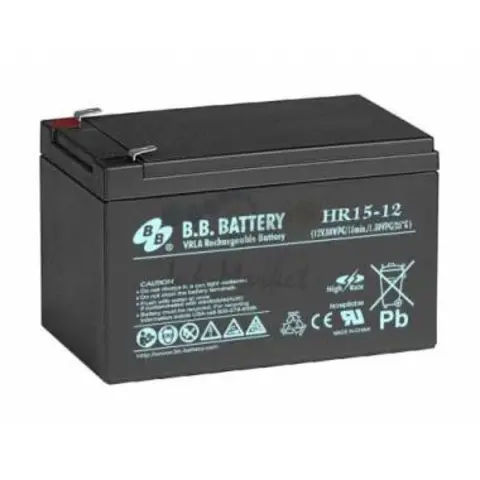 Аккумуляторная батарея B.B. Battery HR 15-12 BB (12В 15Ач ДхШхВ 151x98x94 мм, масса 4,2 кг) клеммы F2