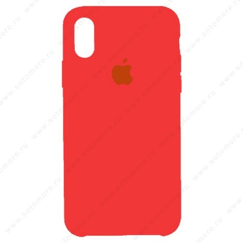 Накладка Silicone Case для Apple iPhone XR кораловый