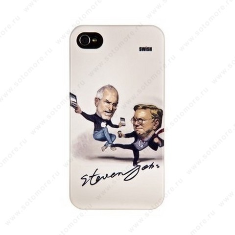 Накладка Steve Jobs для iPhone 4s/ 4 в блистере вид 5