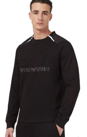 Куртка теннисная EA7 Man Jersey Sweatshirt - black