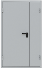 Противопожарная дверь EI-60 Светло-серая, RAL 7035 (двупольная)