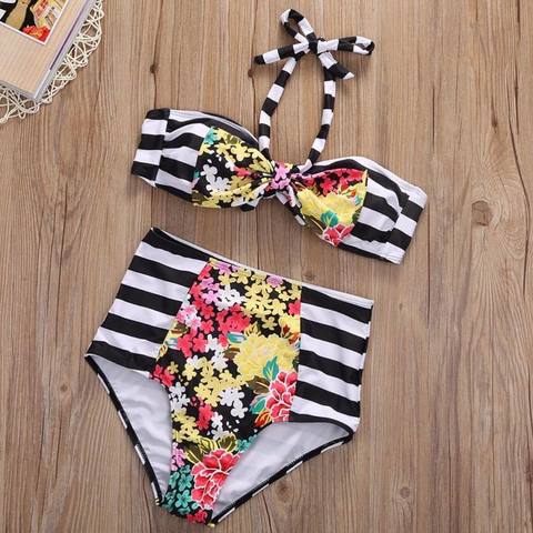 Купальник FLOWERS STRIPE