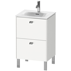 Duravit Brioso Тумба напольная под раковину # 234453, 2 ящика, 685x520x419мм, цвет White High Gloss BR450902222 фото