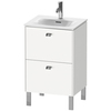 Duravit Brioso Тумба напольная под раковину # 234453, 2 ящика, 685x520x419мм, цвет White High Gloss BR450902222