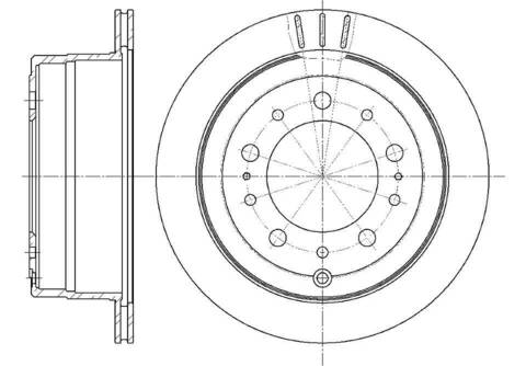 Диск тормозной вентилируемый G-brake  GR-02452