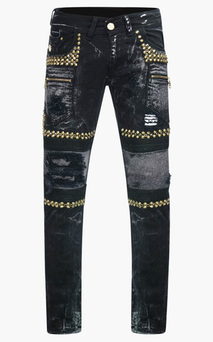 The Saints Sinphony | Джинсы мужские VINTAGE BLACK 7 POCKET JEAN TSG344 перед