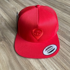 Кепка snapback красная Якорь