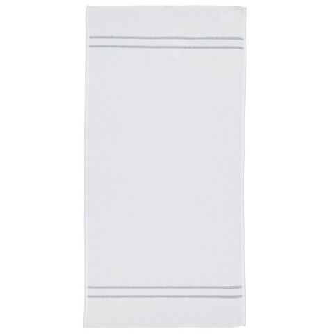 Полотенце 50x100 Feiler La Glamour Weis/Silber бело-серебристое