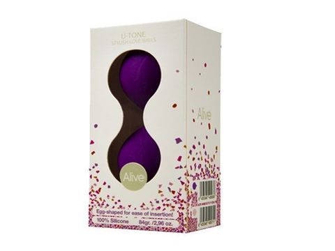 Фиолетовые вагинальные шарики U-tone - Adrien Lastic 40563