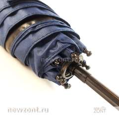 Капсульный мини зонтик синий с черным