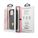 Кожаный чехол Ferrari RGO для iPhone 13 (Чёрный)