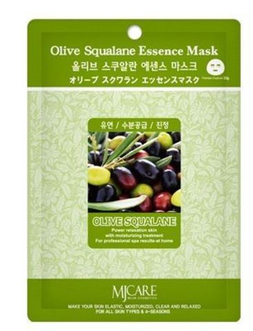 Mijin Essence Маска тканевая олива Olive Squalane Essence Mask