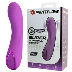 Фиолетовый мини-вибратор DJ Dick - 12,7 см. - 