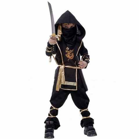 Детский костюм Ниндзя золотой Дракон